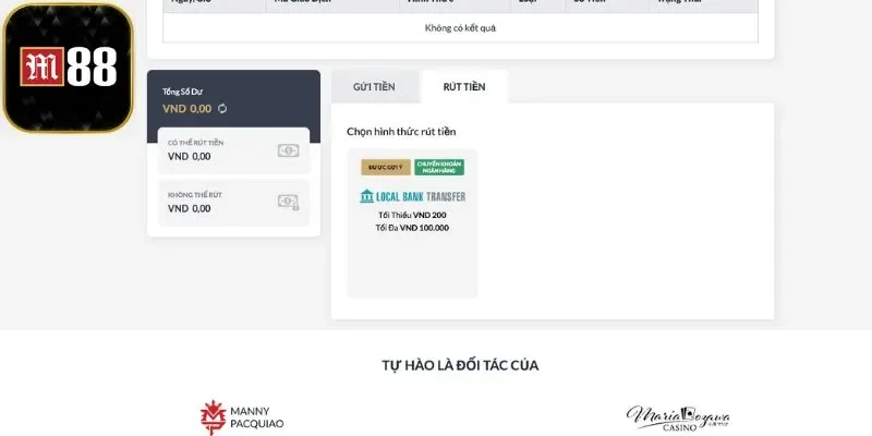 Rút Tiền M88 - Quy Trình Thanh Toán Chuẩn Cho Cược Thủ 1 Điều kiện để thực hiện giao dịch rút tiền